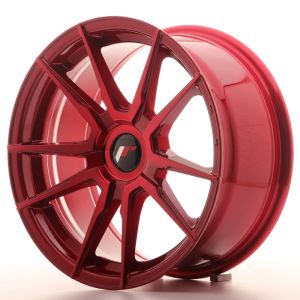 JR Wheels JR21 17x8 ET25-35 BLANK Platinum Red