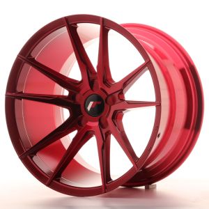 JR Wheels JR21 19x11 ET15-30 5H BLANK Platinum Red