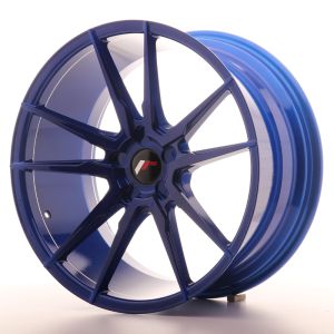 JR Wheels JR21 20x10 ET20-40 5H BLANK Platinum Blue