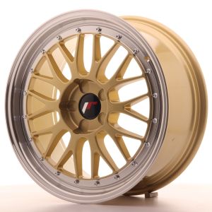 JR Wheels JR23 18x8 ET40-45 5H BLANK Gold w/Machined Lip