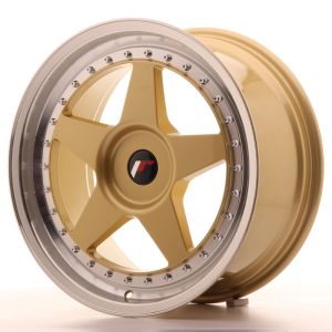 JR Wheels JR6 18x8,5 ET20-40 BLANK Gold w/Machined Lip