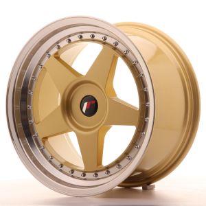 JR Wheels JR6 18x9,5 ET20-40 BLANK Gold w/Machined Lip