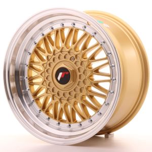 JR Wheels JR9 17x8,5 ET20-35 BLANK Gold w/Machined Lip